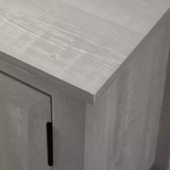 Kirklands Home Tv Stands & Media Consoles|Stone Grooved Door Modern Farmhouse TV Stand Gray