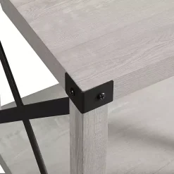 Kirklands Home Accent & End Tables|Stone Rustic Wood Accent Table Gray