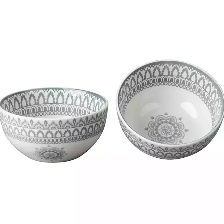Kirklands Home Dinnerware|Stone Lila Patterned 12-pc. Dinnerware Set
