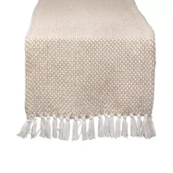 Kirklands Home Table Linens|Stone Woven Table Runner, 72 in. Tan