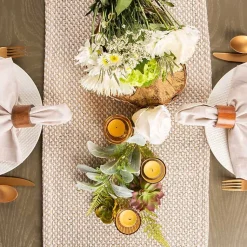 Kirklands Home Table Linens|Stone Woven Table Runner, 72 in. Tan