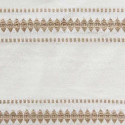 Kirklands Home Table Linens|Stone Zig Zag Dobby Stripe Runner Tan