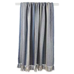 New Stonewash Braided Fringe Throw Blankets & Throws