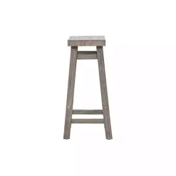 Kirklands Home Bar Stools & Counter Height Stools|Storm Sonoma Saddle Counter Stools, Set of 2 Gray