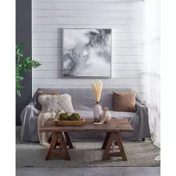 Kirklands Home Canvas Art|Stormy Skies Framed Canvas Art Print Gray