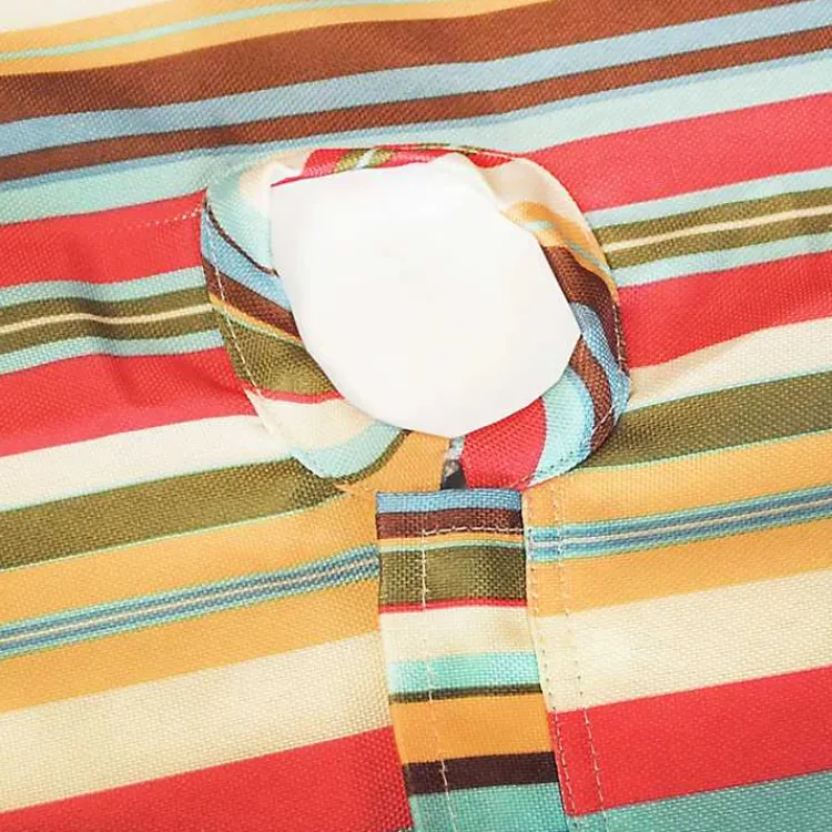 Kirklands Home Outdoor Dining|Summer Stripe Outdoor Round Zipper Table Cloth Multi