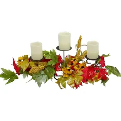 Sale Sunflower and Leaves Candle Centerpiece Fall