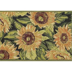 Kirklands Home Outdoor Rugs|Sunflower Blossoms Indoor/Outdoor Rug, 3x4