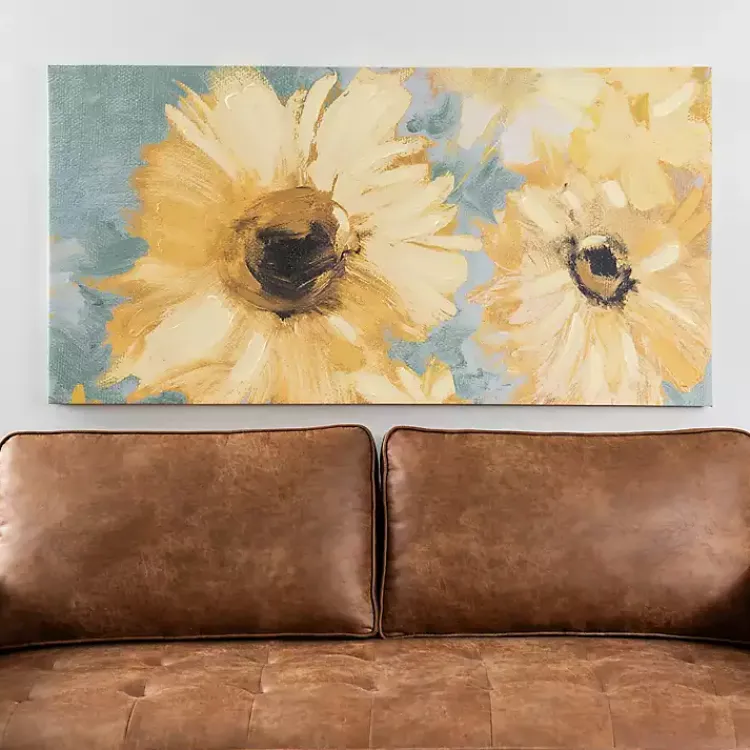Kirklands Home Canvas Art|Sunflower Escape Canvas Art Print, 60x30 in.
