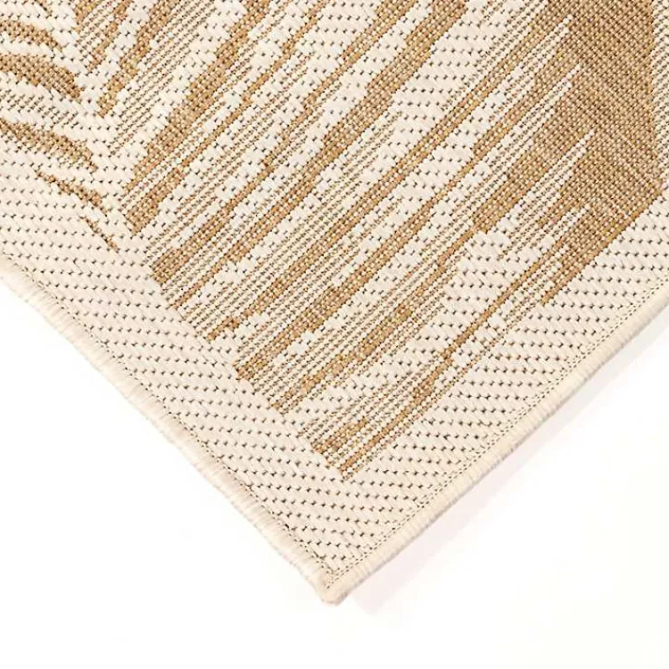 Kirklands Home Outdoor Rugs|Sunlight Palm Leaves Outdoor Area Rug, 6x9