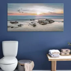 Kirklands Home Canvas Art|Sunset Flight Giclee Canvas Art Print