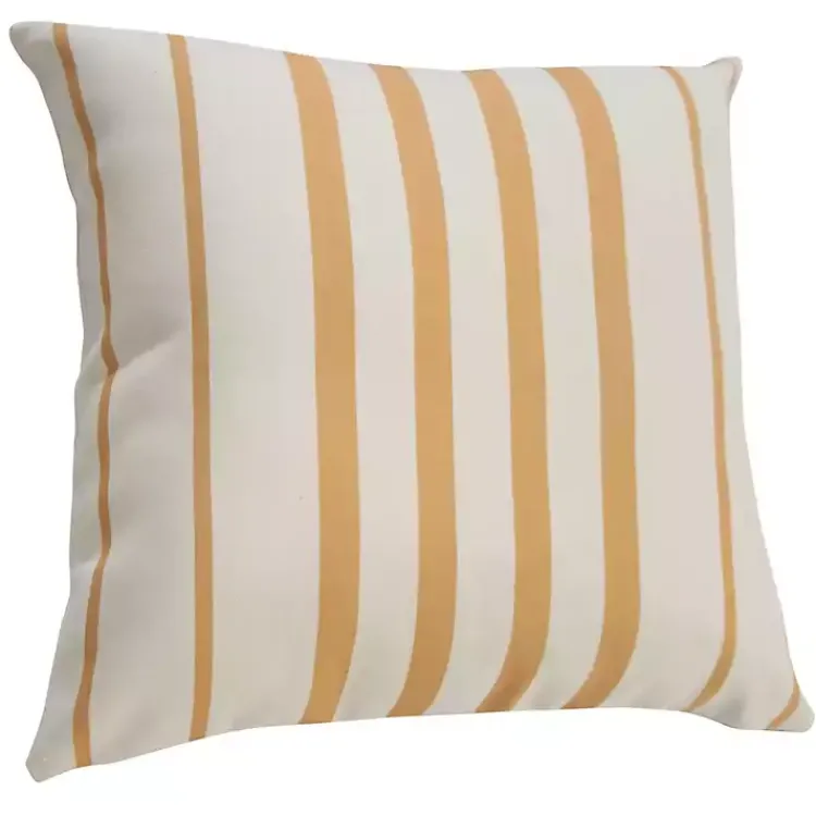 Kirklands Home Outdoor Cushions & Pillows|Sunshine Geometric Stripes Outdoor Pillow