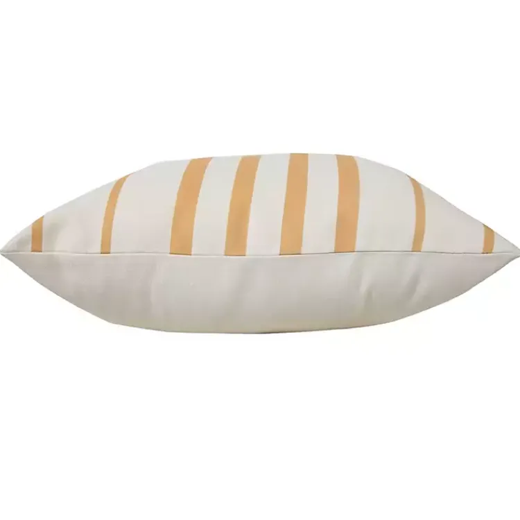 Kirklands Home Outdoor Cushions & Pillows|Sunshine Geometric Stripes Outdoor Pillow