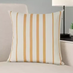 Kirklands Home Outdoor Cushions & Pillows|Sunshine Geometric Stripes Outdoor Pillow