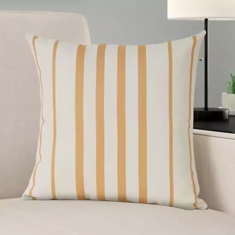 Kirklands Home Outdoor Cushions & Pillows|Sunshine Geometric Stripes Outdoor Pillow