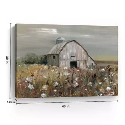 Kirklands Home Canvas Art|Swatland Wildflower Barn Canvas Art Print