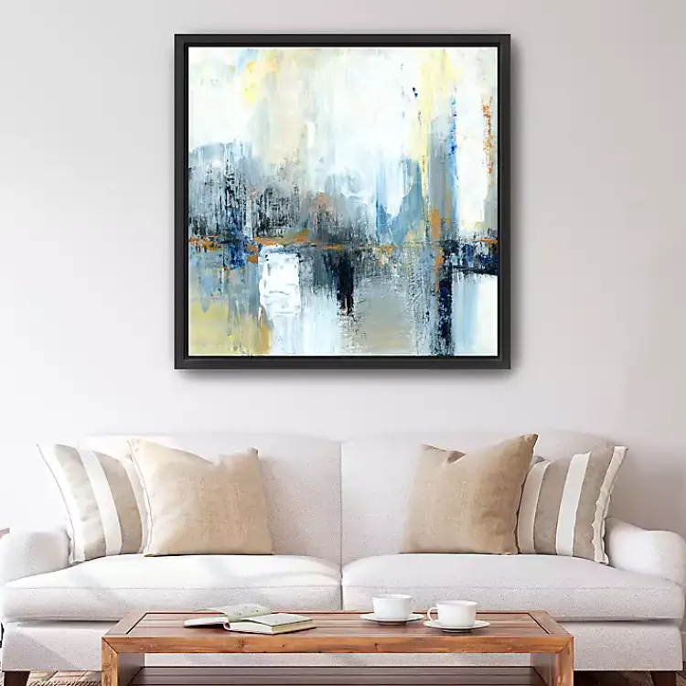 Kirklands Home Framed Art|Sweeping the City Framed Canvas Art Print