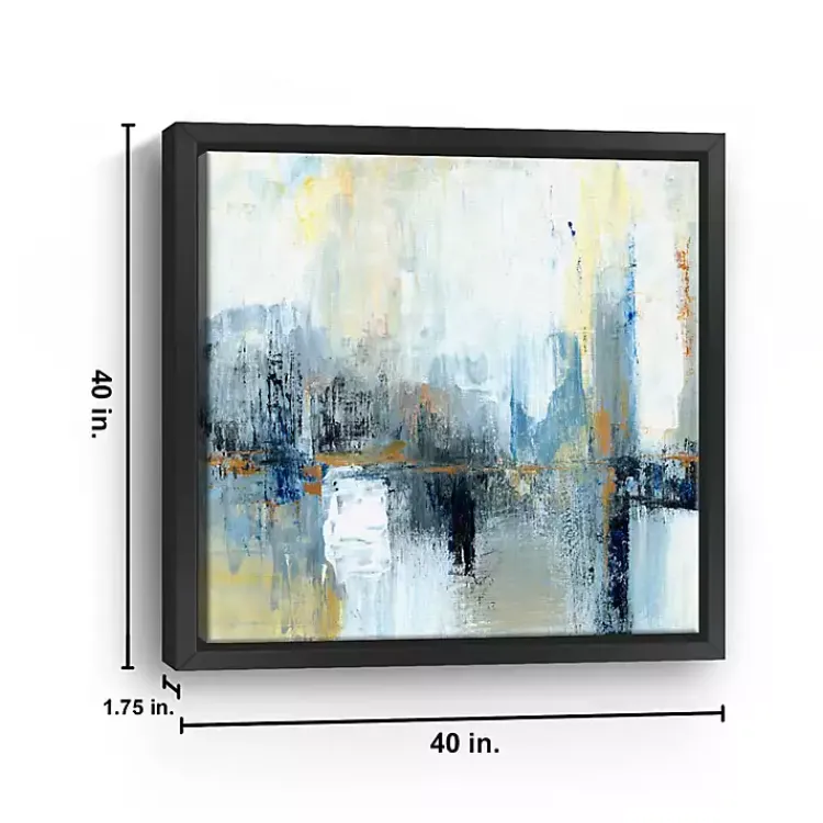 Kirklands Home Framed Art|Sweeping the City Framed Canvas Art Print