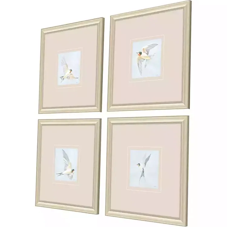 Kirklands Home Framed Art|Swift Birds Framed Art Prints, Set of 4