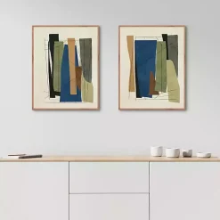 Kirklands Home Framed Art|Synch Abstract 2-pc. Framed Canvas Art Set
