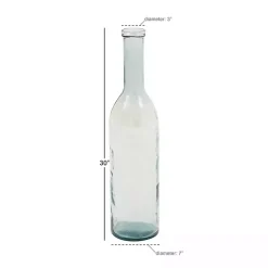Discount Tall Farmhouse Glass Bottle Vase, 30 in. Vases