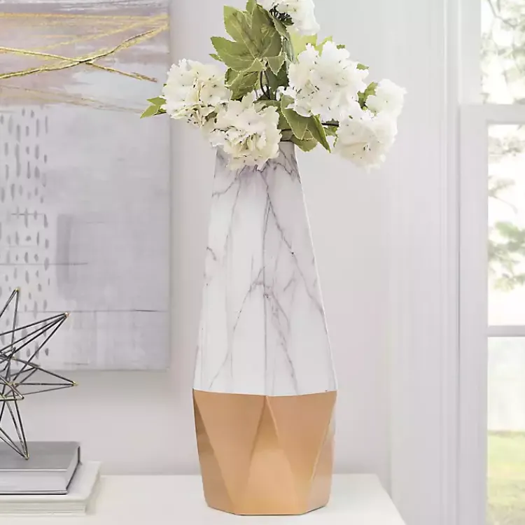 Outlet Tall Gold Marble Ceramic Vase Vases
