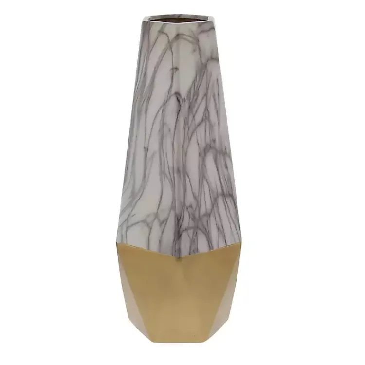 Outlet Tall Gold Marble Ceramic Vase Vases