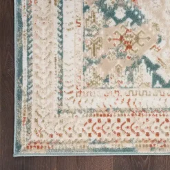 Kirklands Home Area Rugs|Talula Teal Bohemian Vintage Area Rug, 5x7