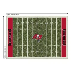 Kirklands Home Area Rugs|Tampa Bay Buccaneers Home Field Area Rug, 6x8