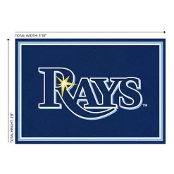 Kirklands Home Area Rugs|Tampa Bay Devil Rays Spirit Rug, 3x4 Blue