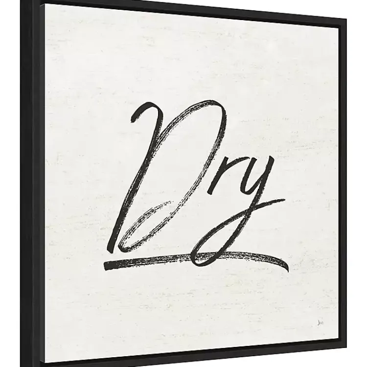 Kirklands Home Wall Quotes & Signs|Tan and Black Dry Laundry Framed Wall Plaque