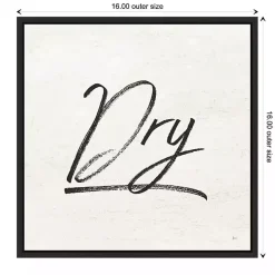 Kirklands Home Wall Quotes & Signs|Tan and Black Dry Laundry Framed Wall Plaque