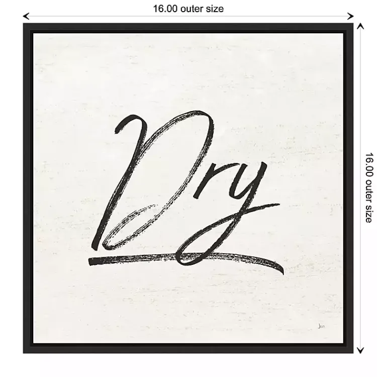 Kirklands Home Wall Quotes & Signs|Tan and Black Dry Laundry Framed Wall Plaque