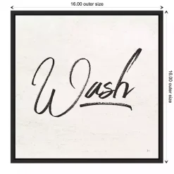 Kirklands Home Wall Quotes & Signs|Tan and Black Wash Laundry Framed Wall Plaque