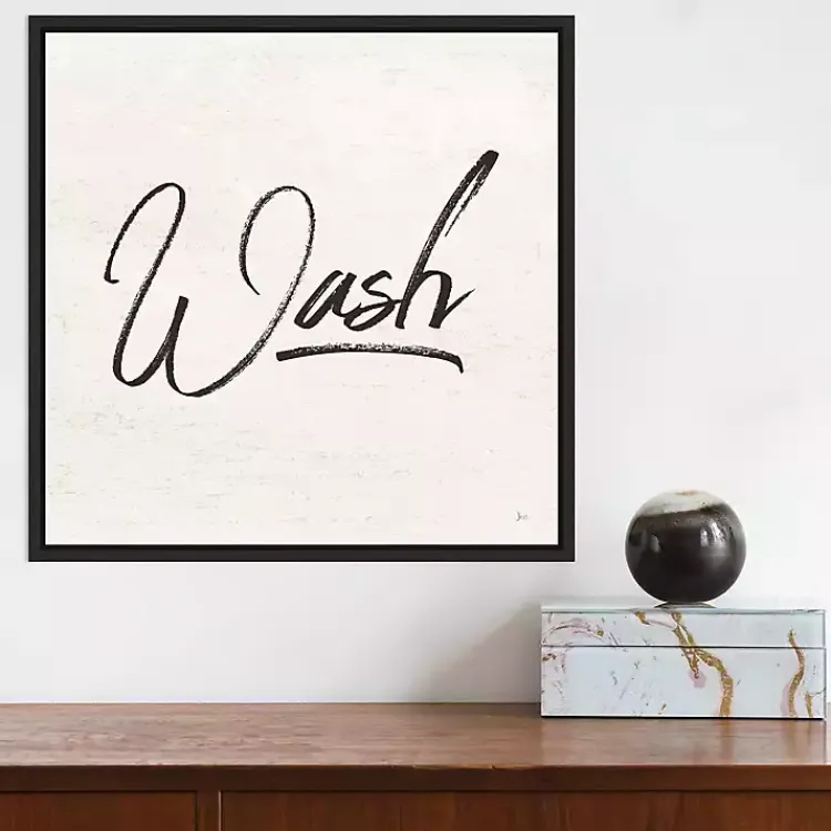 Kirklands Home Wall Quotes & Signs|Tan and Black Wash Laundry Framed Wall Plaque