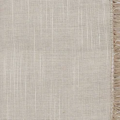 Kirklands Home Table Linens|Tan and White Two-Tone Fringe Napkins, Set of 4