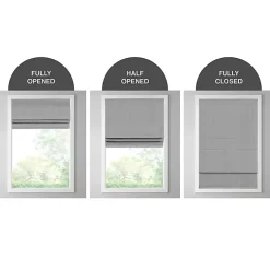 Kirklands Home Curtains & Drapes|Basketweave Cordless Roman Shade, 33 in. Tan