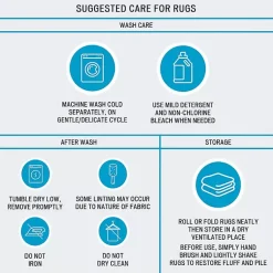 Kirklands Home Bathroom Rugs|Tan Botanical Cotton Bath Mat, 60 in.