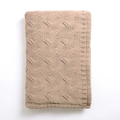 Sale Chenille Cable Knit Throw Blankets & Throws