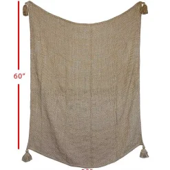 Clearance Corner Tassel Throw Blanket Blankets & Throws