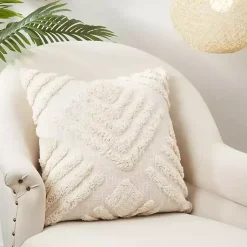 Discount Geometric Tufted Pillow Pillows