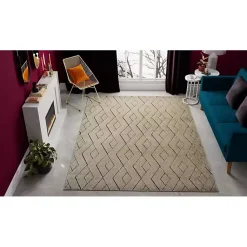 Kirklands Home Area Rugs|Modern Chevron Area Rug, 5x7 Tan