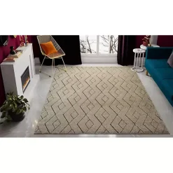 Kirklands Home Area Rugs|Modern Chevron Area Rug, 5x7 Tan