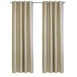 Kirklands Home Curtains & Drapes|Newberry Blackout Curtain Panel, 63 in. Tan