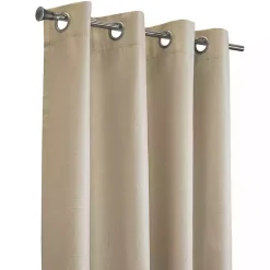 Kirklands Home Curtains & Drapes|Newberry Blackout Curtain Panel, 84 in. Tan