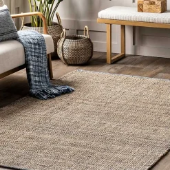 Kirklands Home Area Rugs|Nona Emily Henderson x RugsUSA Area Rug, 4x6 Tan