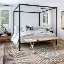 Kirklands Home Area Rugs|Plaid Emily Henderson x RugsUSA Area Rug, 8x10 Tan