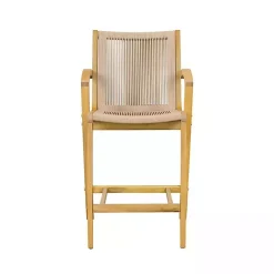 Kirklands Home Bar Stools & Counter Height Stools|Rope and Honey Wood Counter Stool Tan