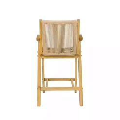 Kirklands Home Bar Stools & Counter Height Stools|Rope and Honey Wood Counter Stool Tan