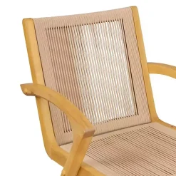 Kirklands Home Bar Stools & Counter Height Stools|Rope and Honey Wood Counter Stool Tan